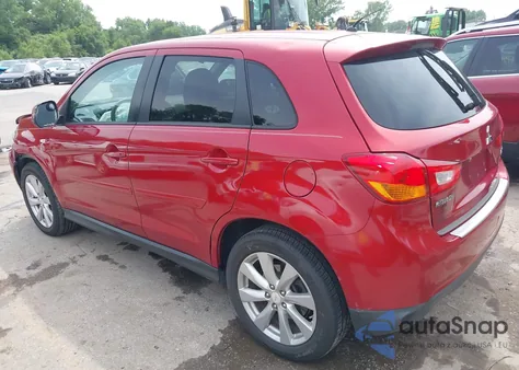 2015 Mitsubishi Outlander Sport Es из США, поврежденный, VIN 4A4AP3AU8FE006832